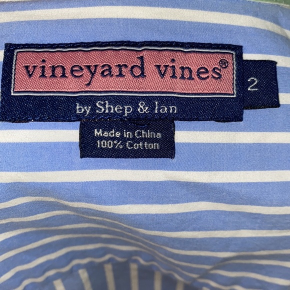 Vineyard Vines Striped Button Up Size 2 - Picture 5 of 5